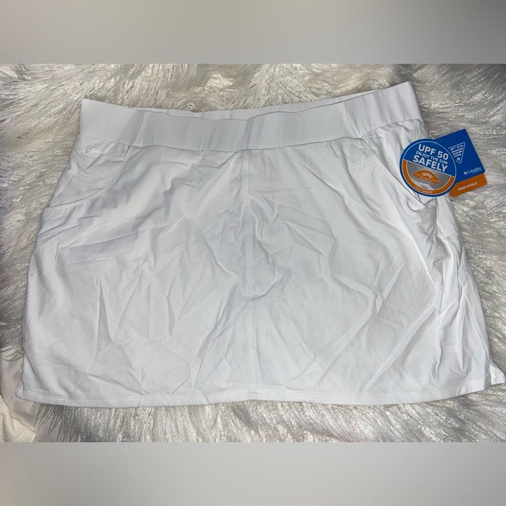 Columbia White Mini Skirt for Athletic Activities